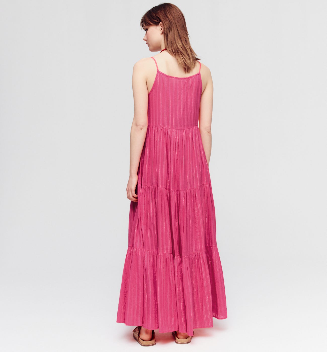 Longue robe à bretelles Femme