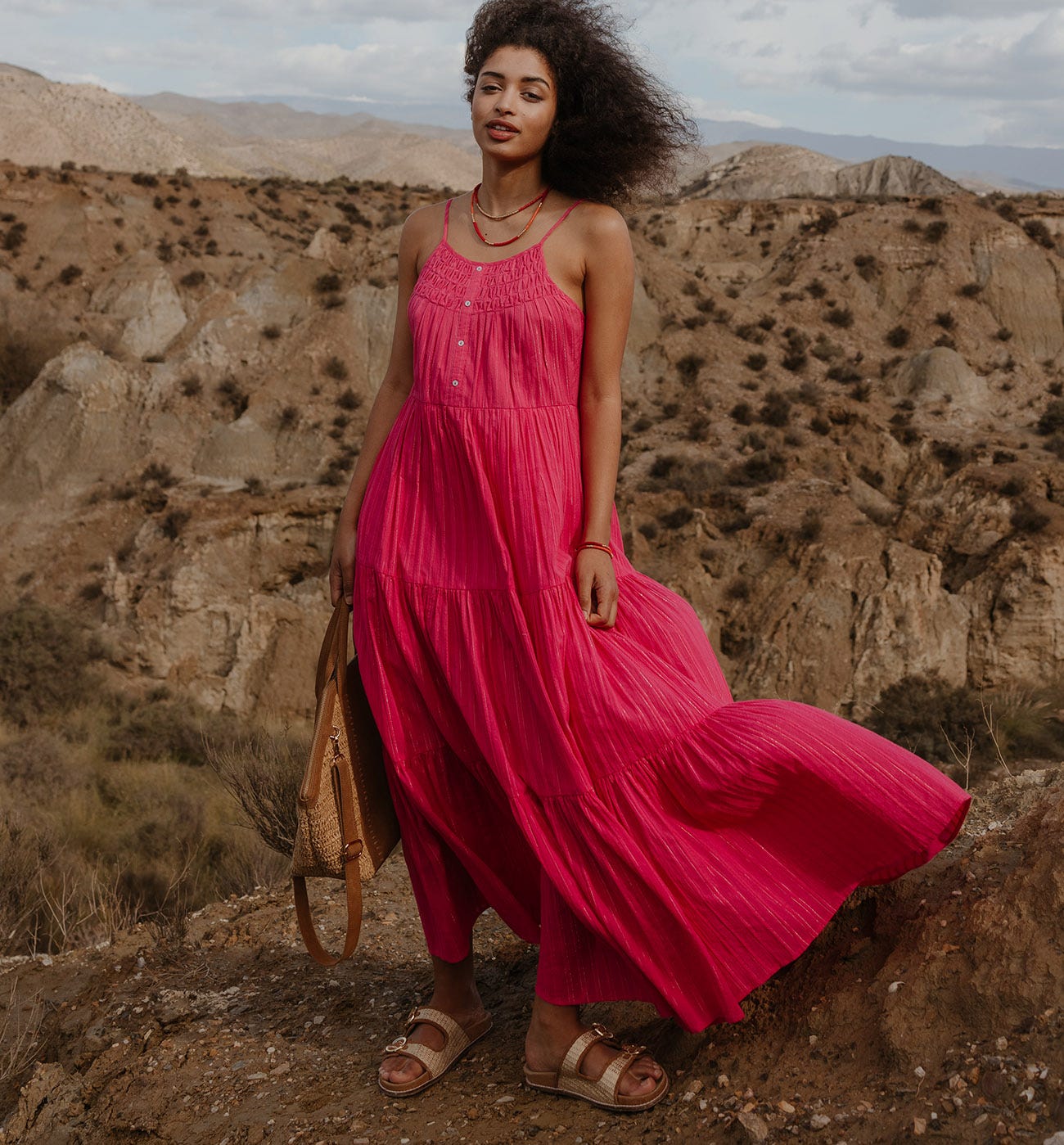 Long strappy dress