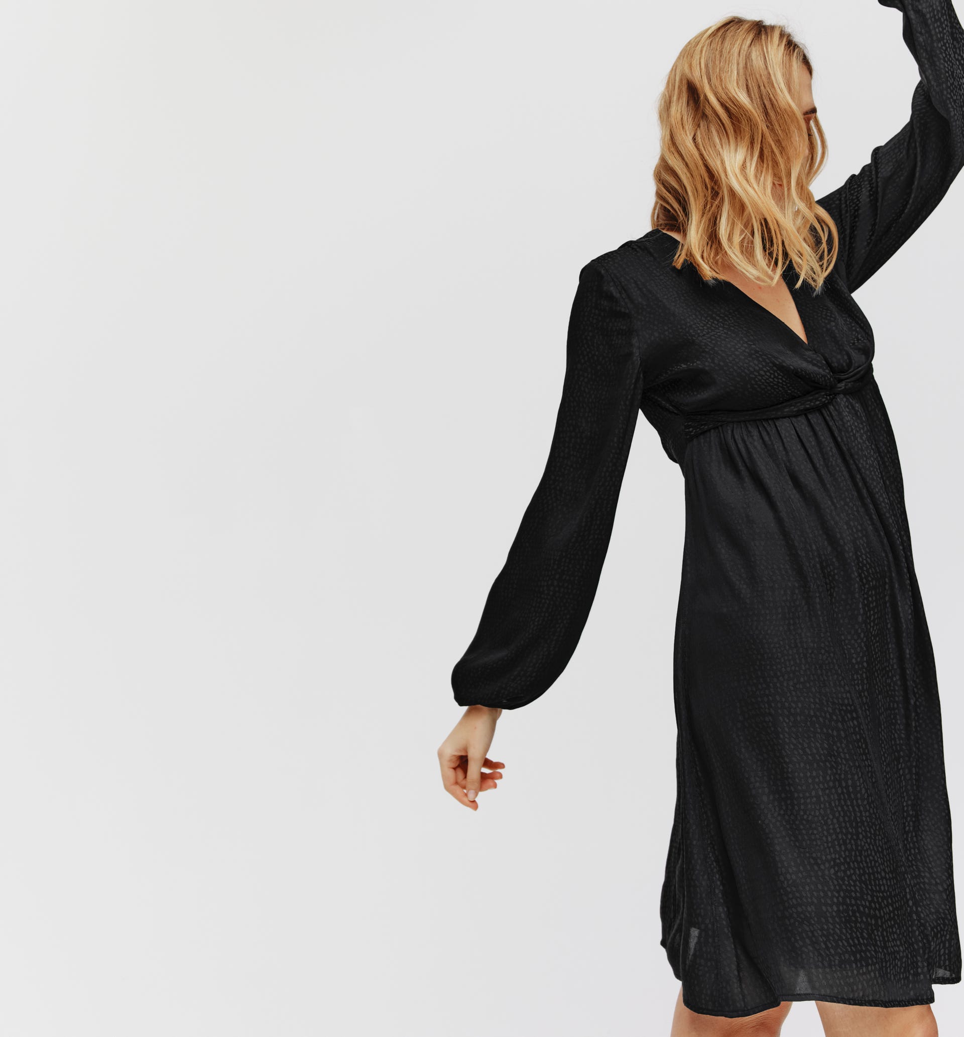 Silky midi dress