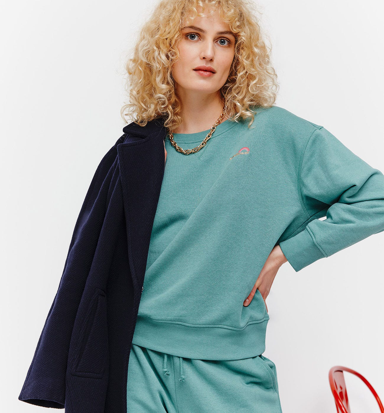 Sweat-shirt en molleton doux