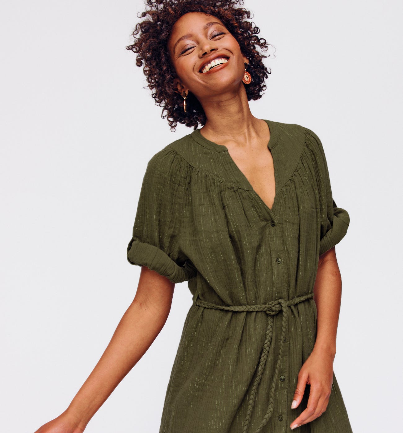 Cotton gauze dress