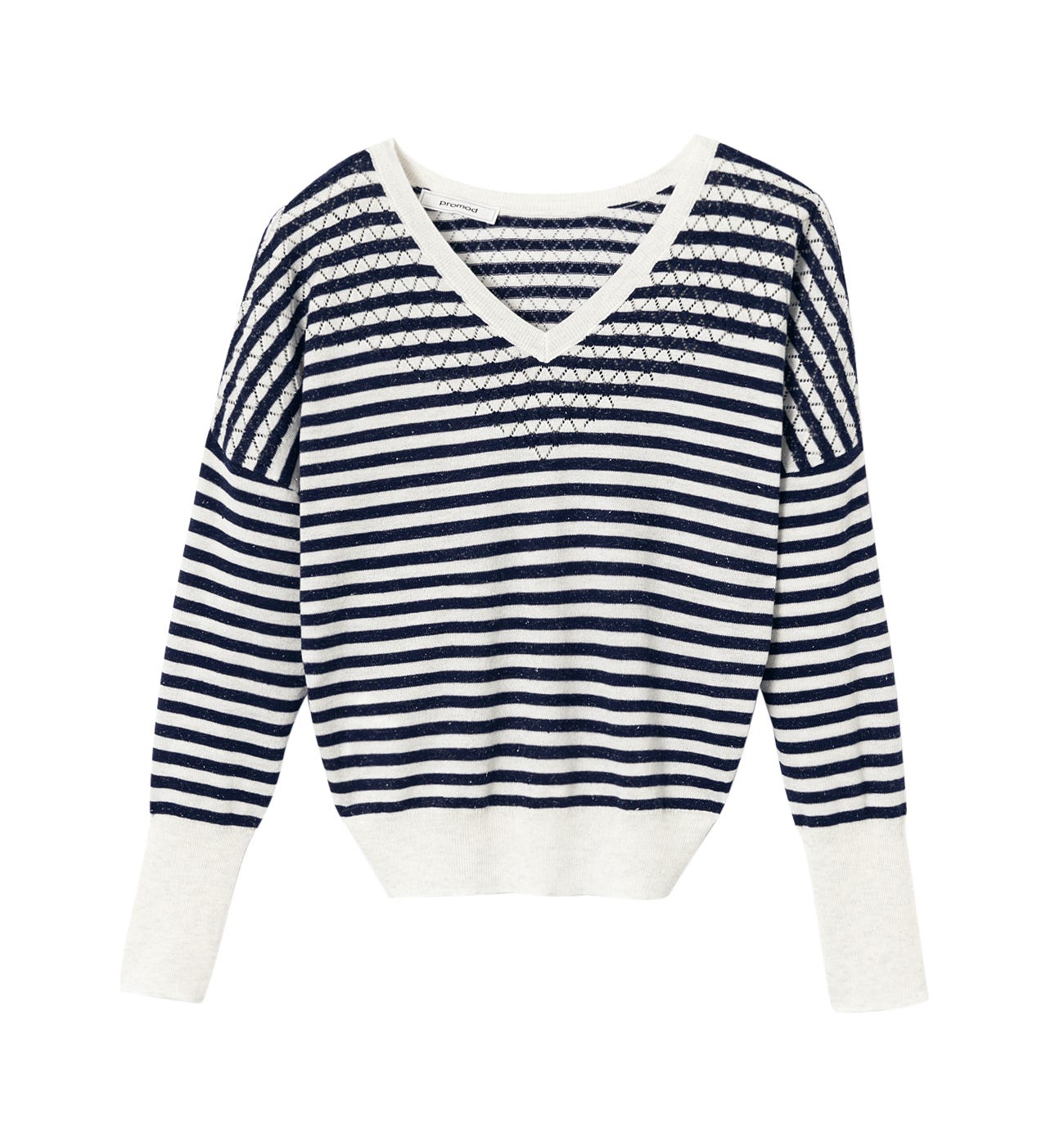 Pullover mit Lochstrickmuster