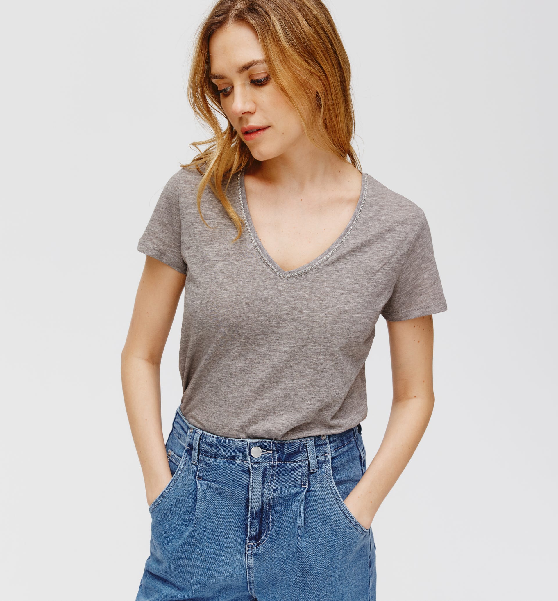 T-shirt scollo a V