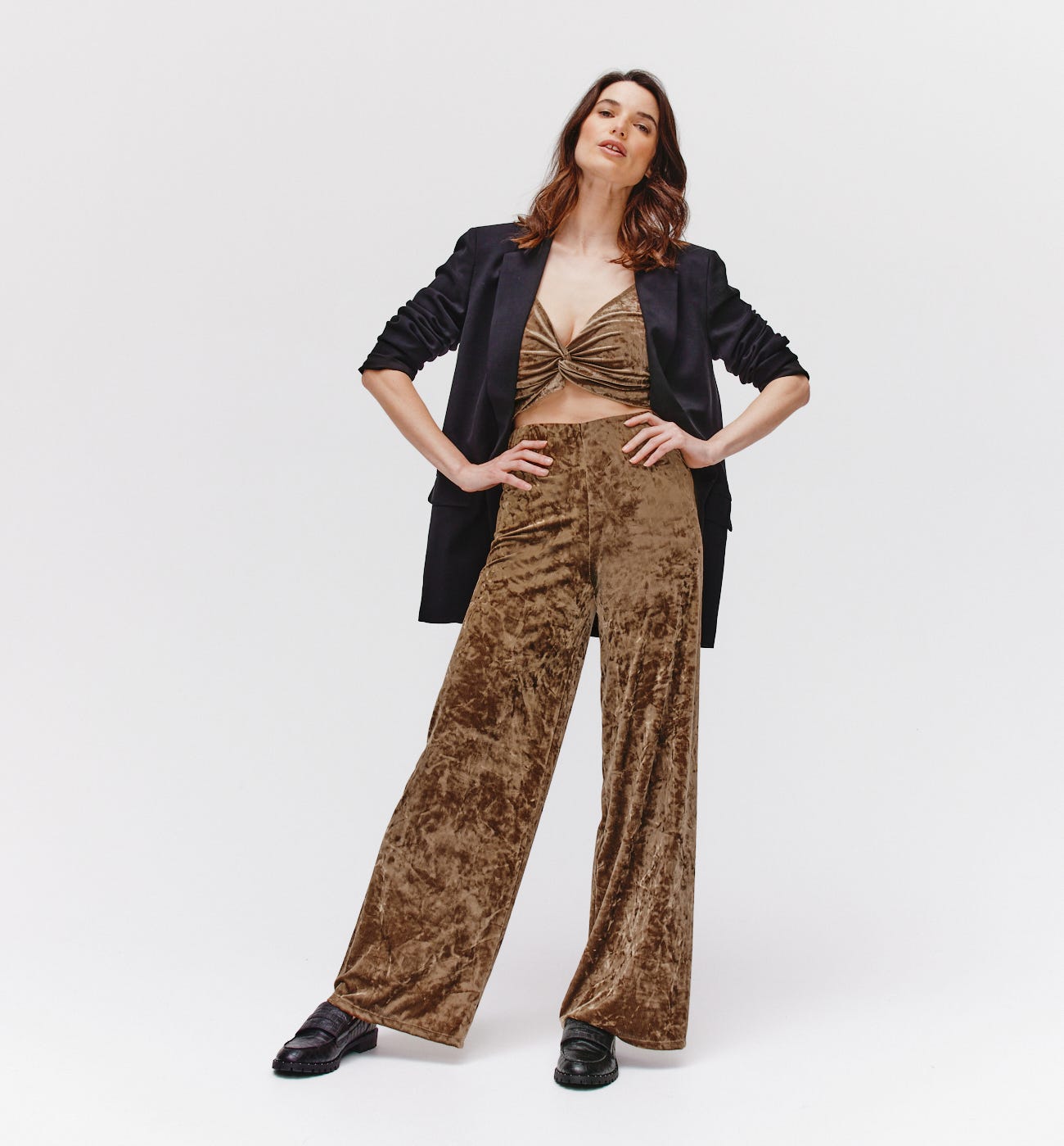Velour trousers