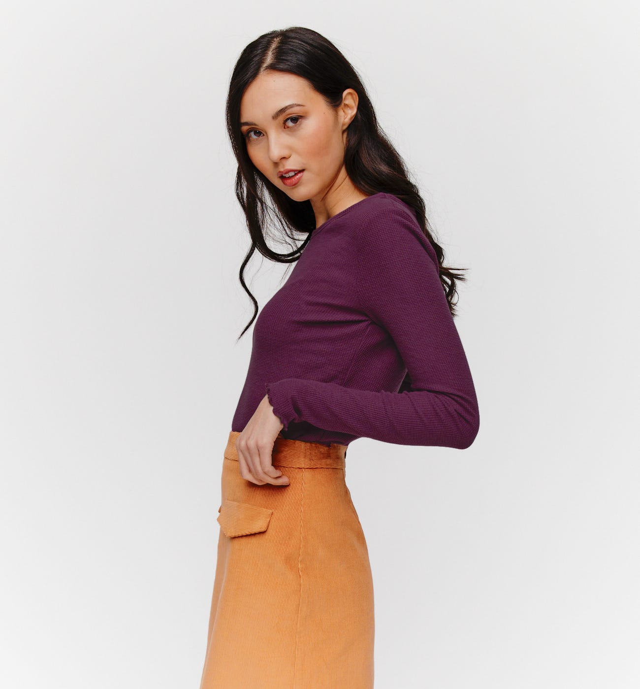 T-shirt gaufré Femme