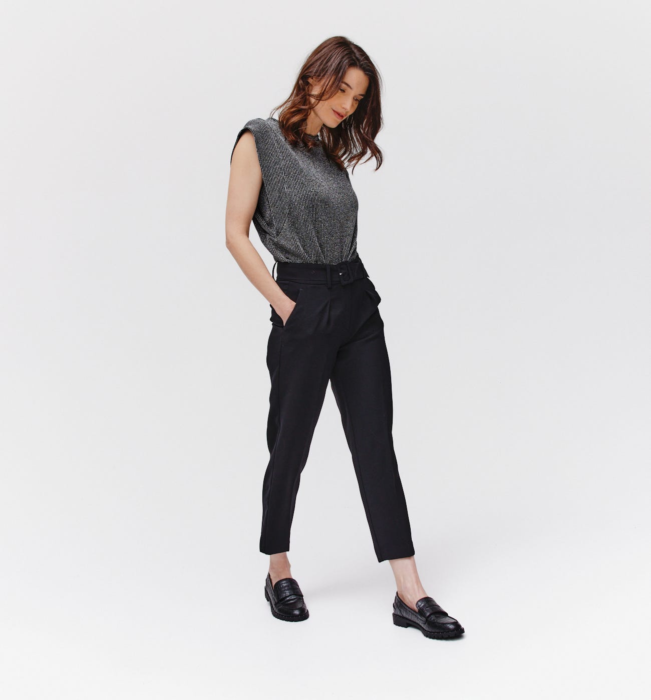 T-shirt à paillettes Femme