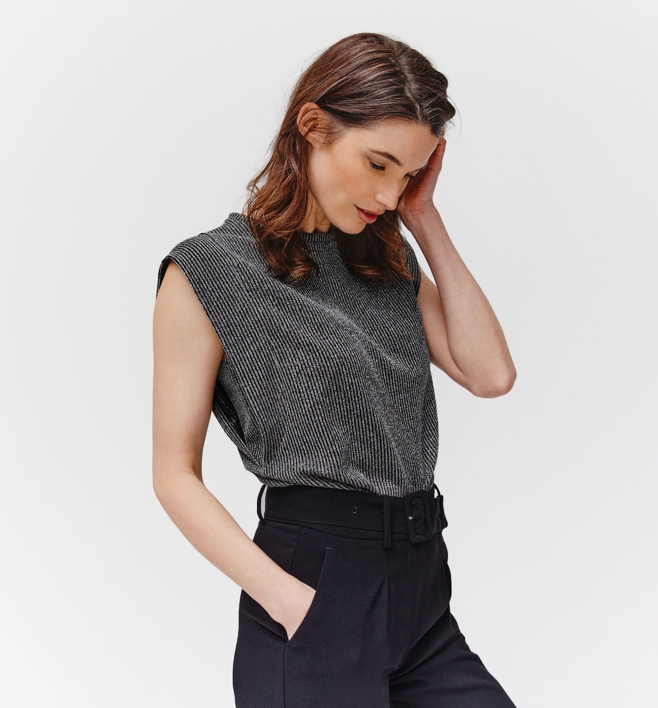 T-shirt à paillettes Femme