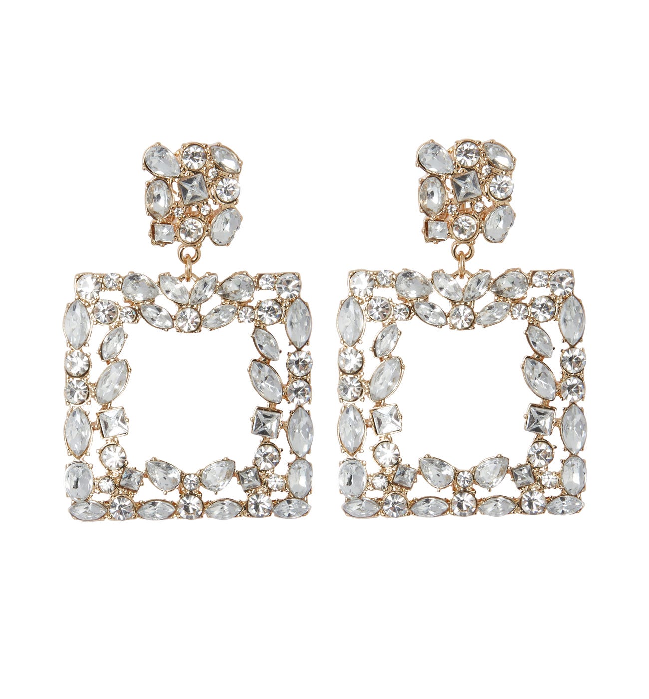 Boucles d'oreilles à strass