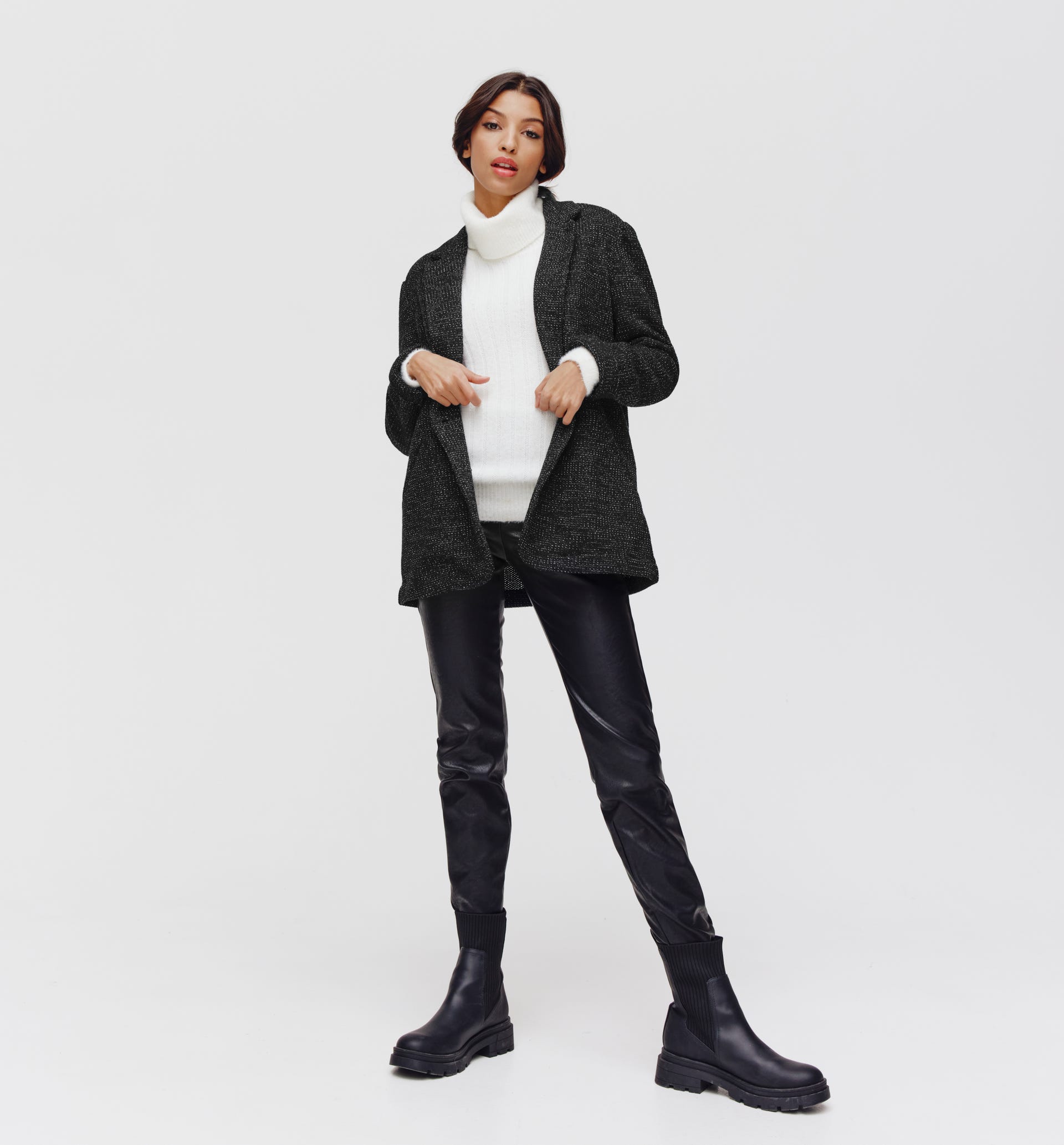 Blazer in Tweedoptik