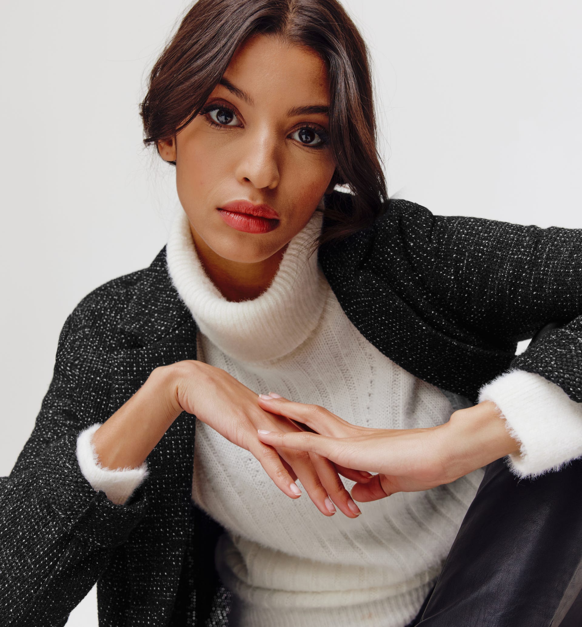 Blazer in tweed