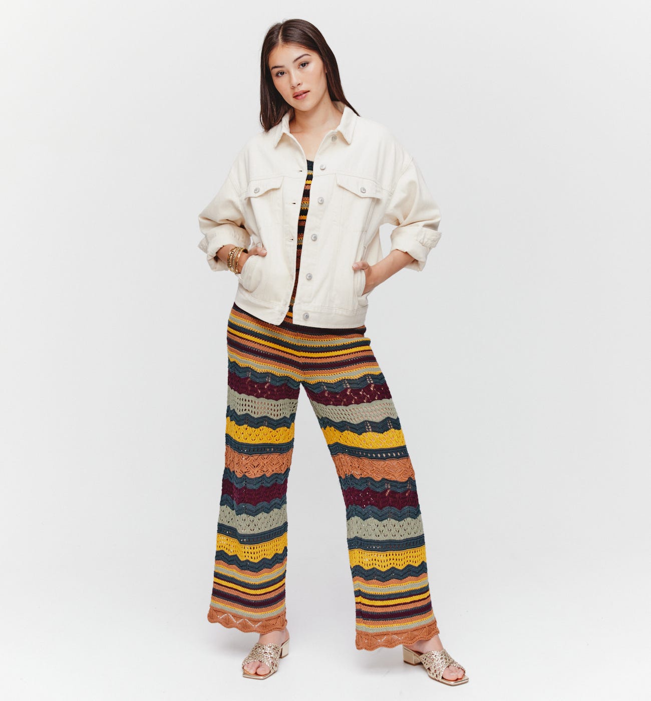 Veste en toile tie dye Femme