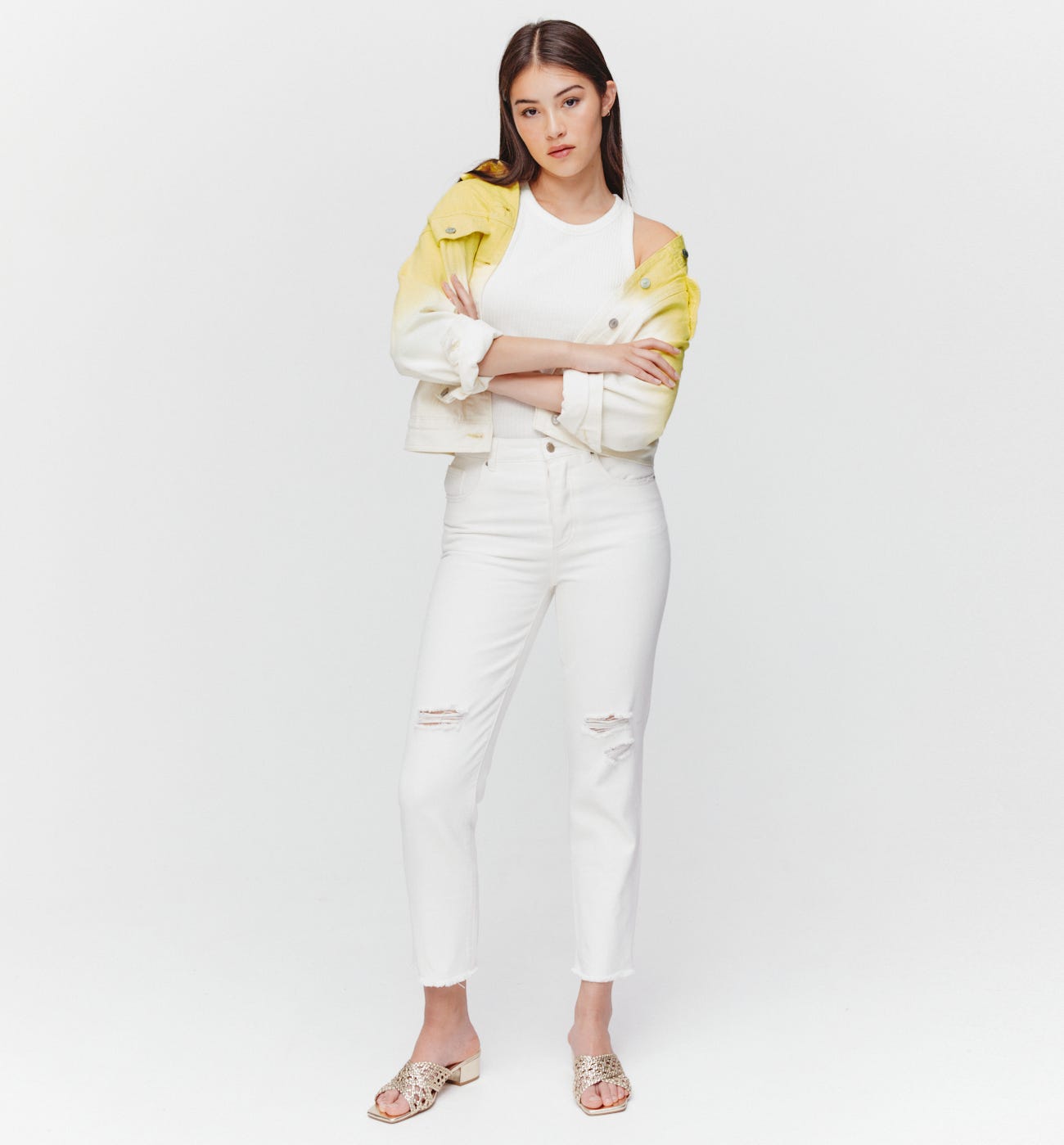 Tye'n'dye canvas jacket