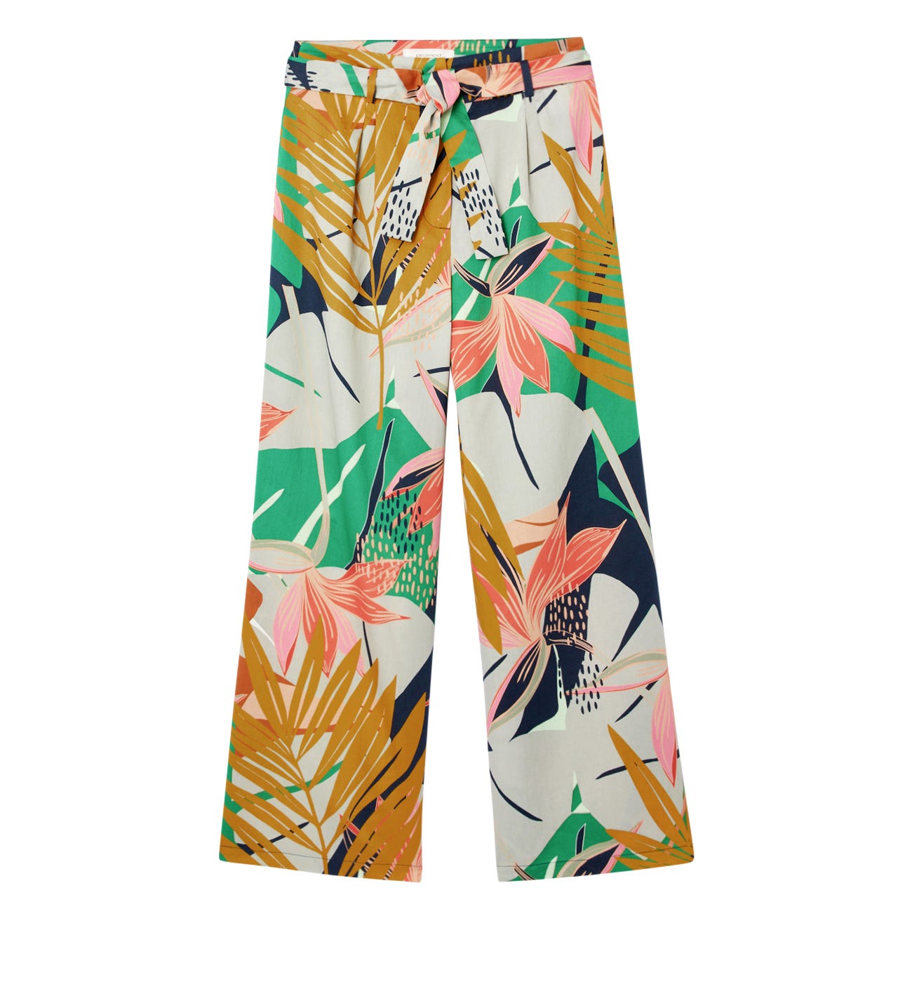 Pantalón ancho estampado