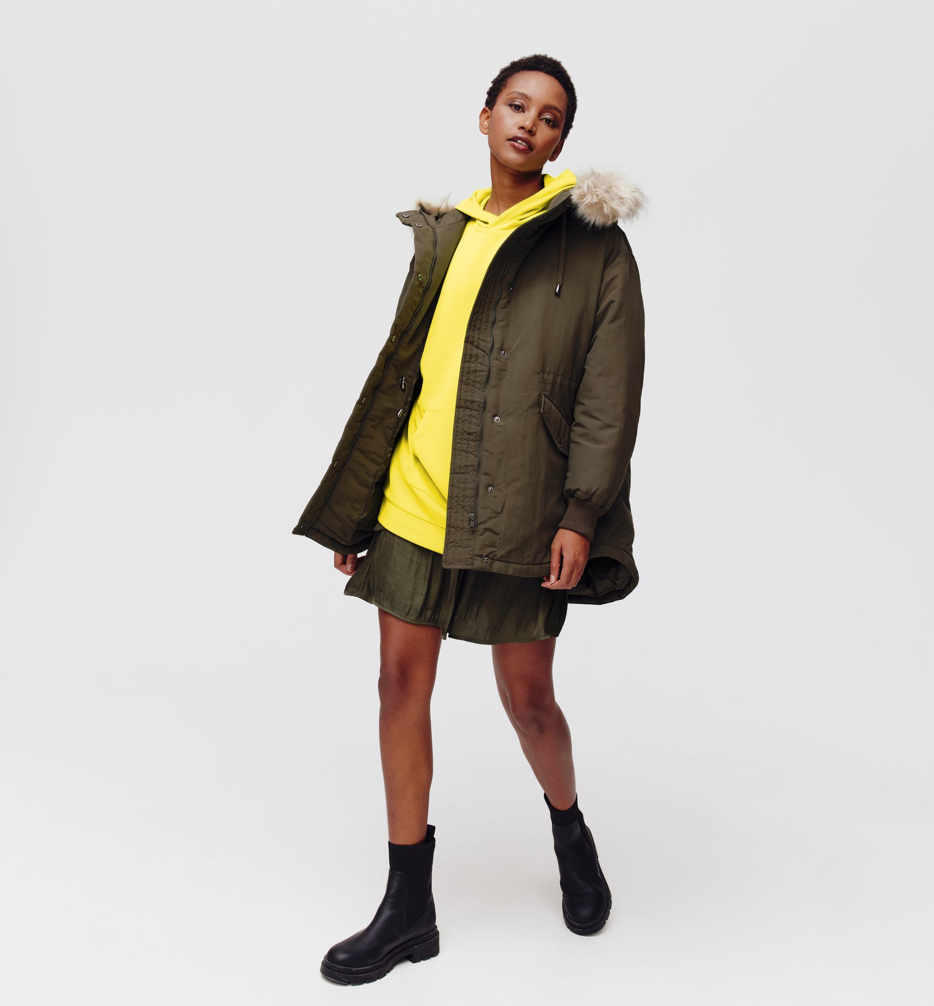 Sudadera larga oversize