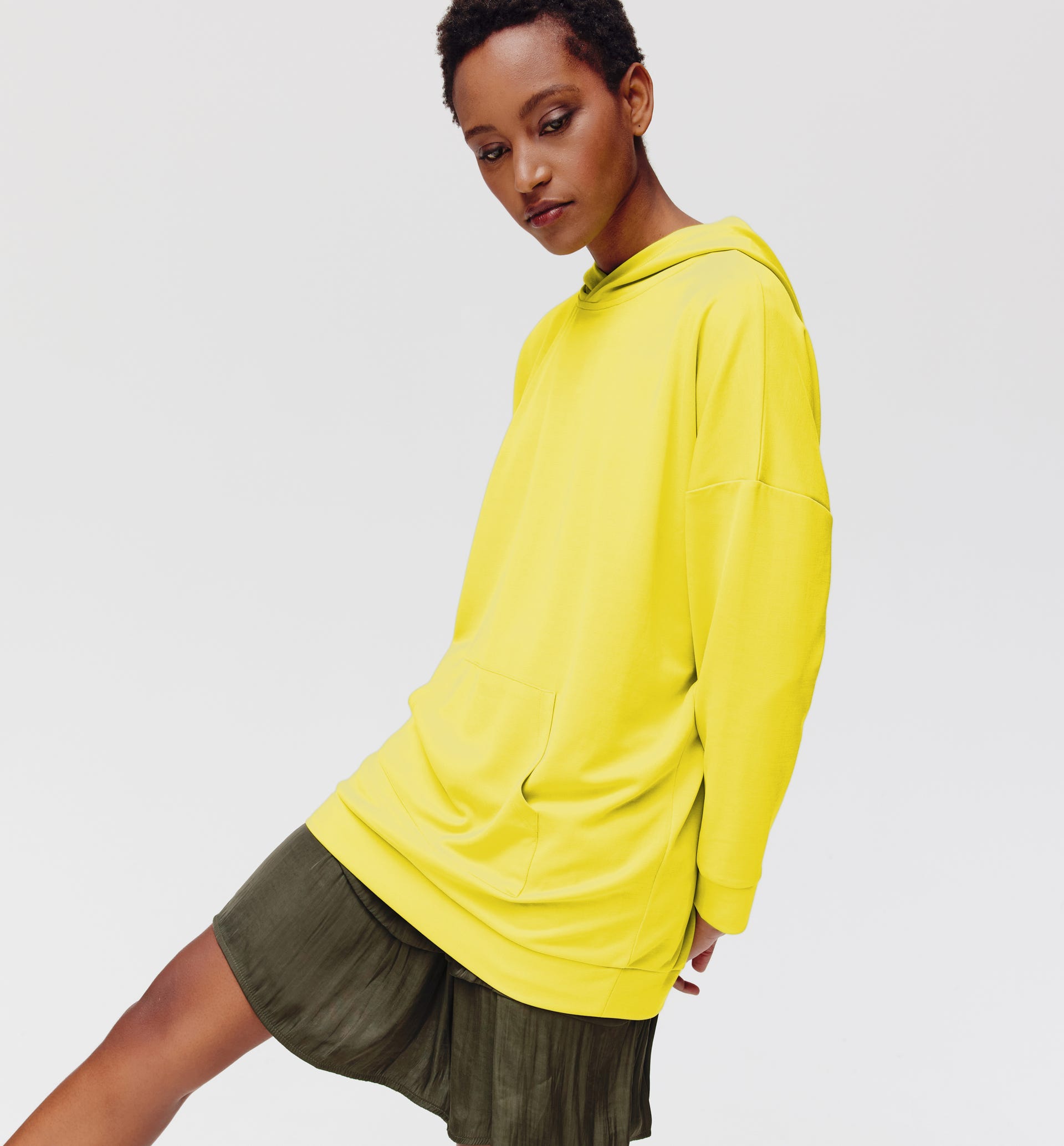 Sudadera larga oversize