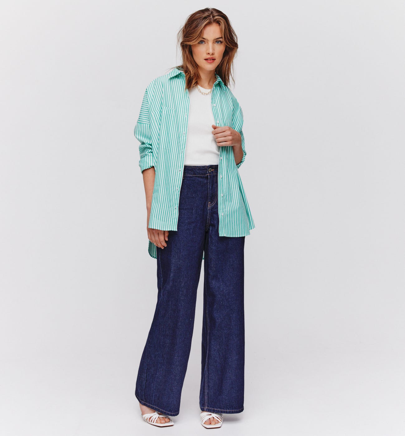Chemise oversize en popeline