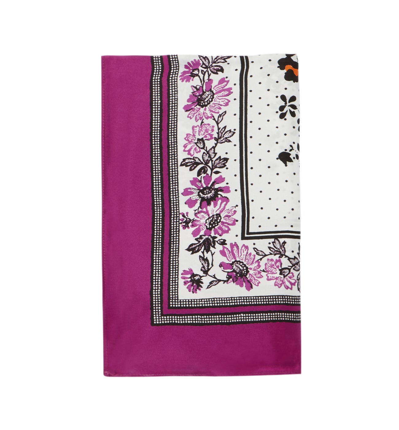 Grand foulard carré soyeux