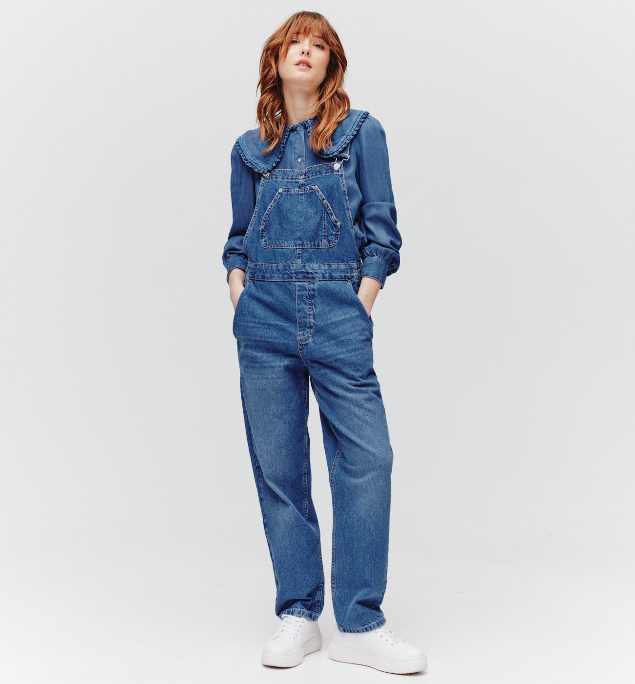 Denim dungarees - Medium denim