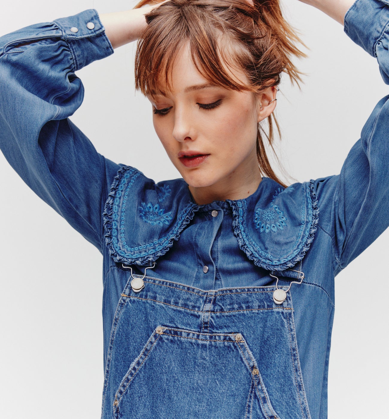 Denim dungarees - Medium denim