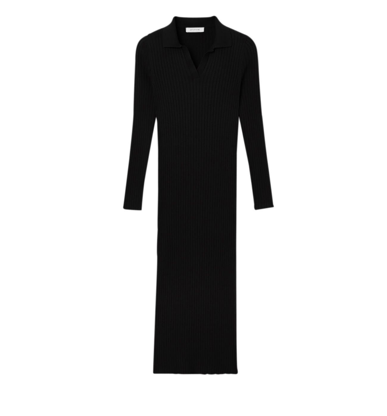 Robe polo côtelée Femme