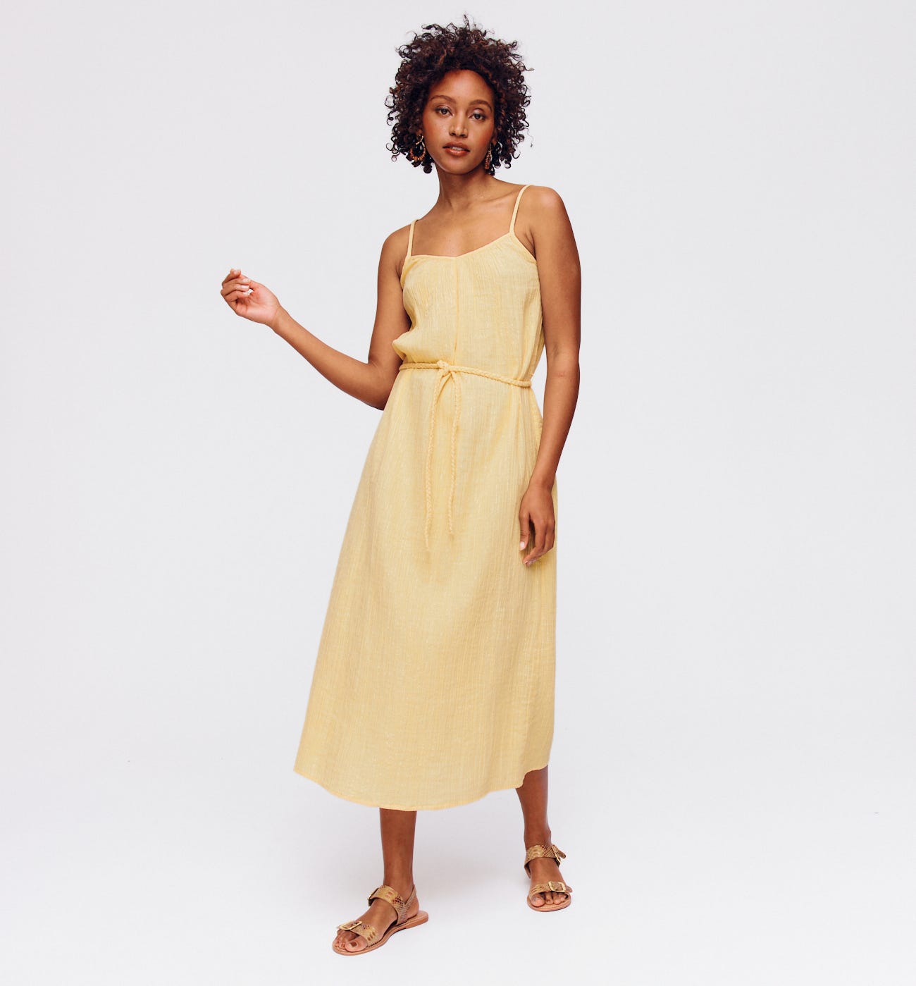Strappy cotton dress