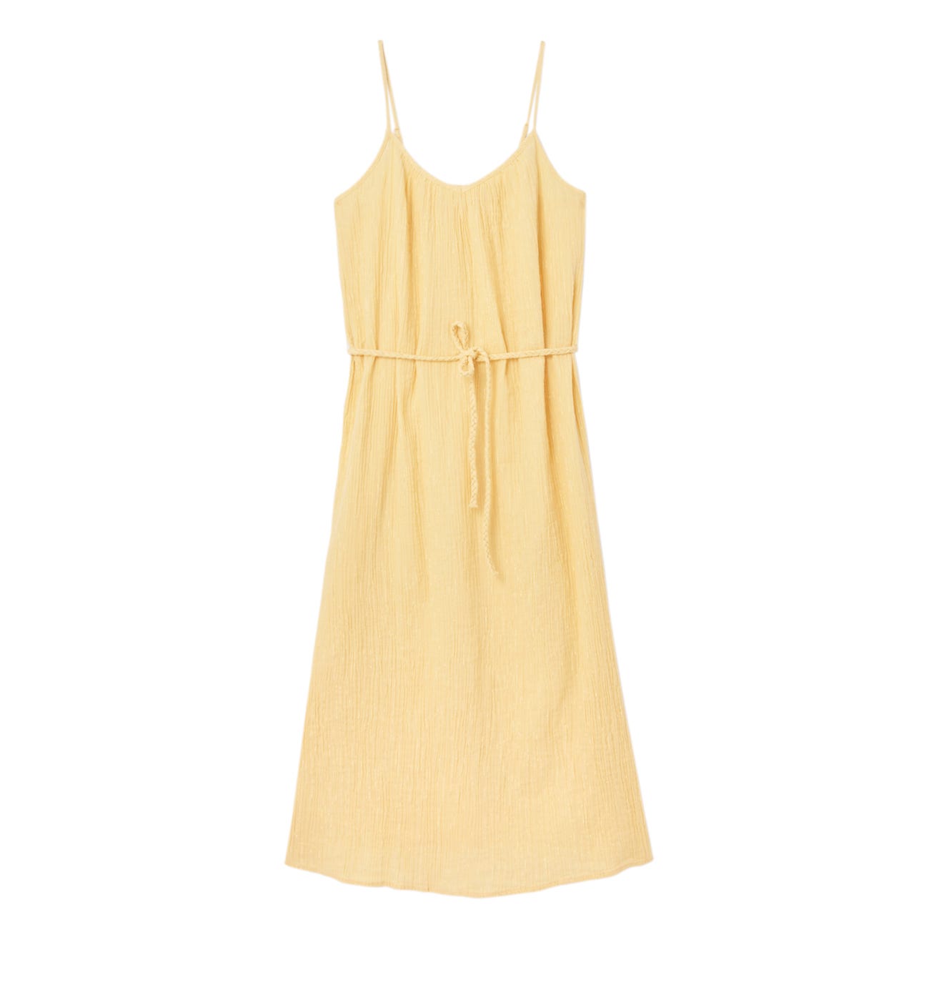 Robe en coton à bretelles
