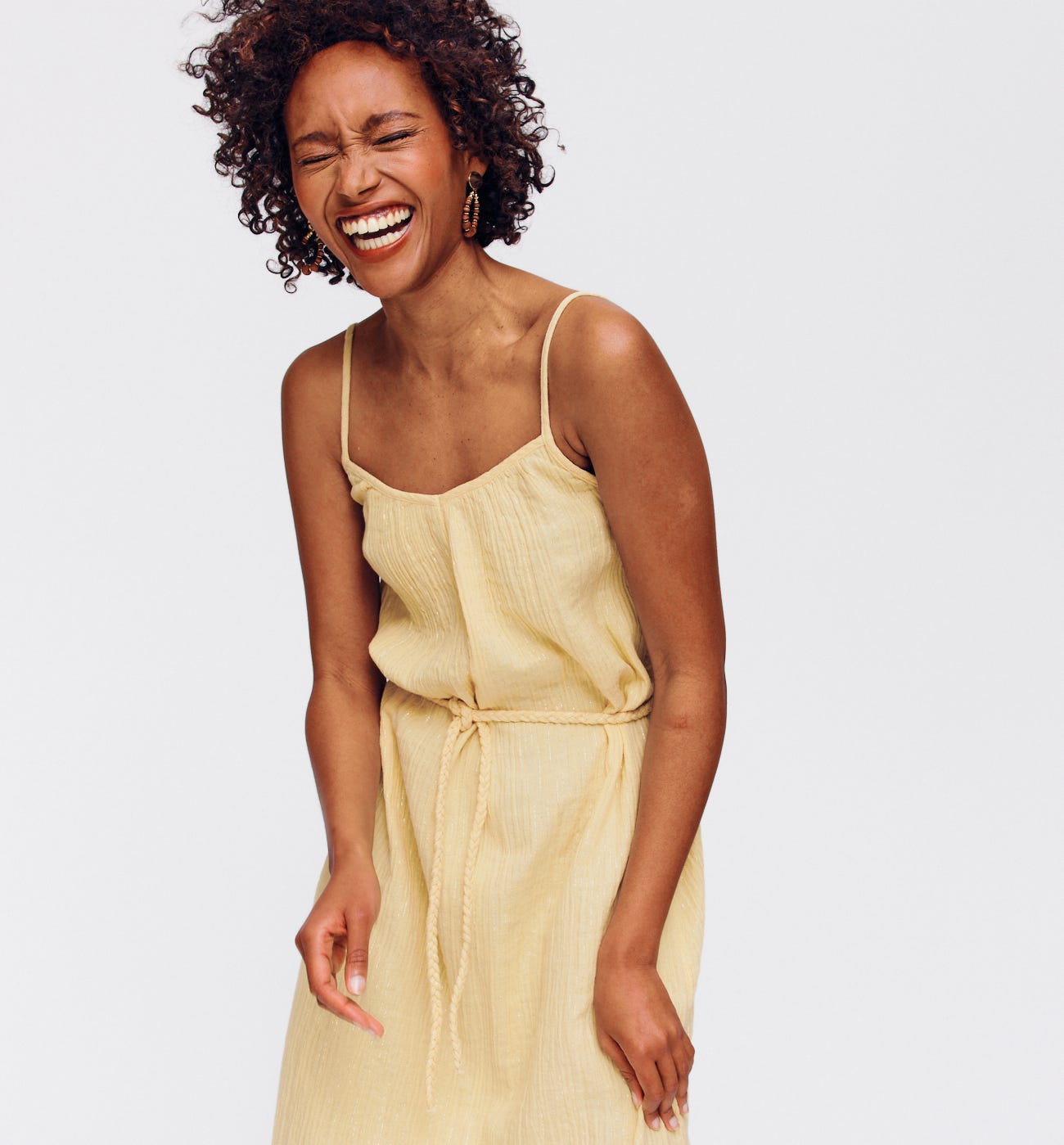 Strappy cotton dress