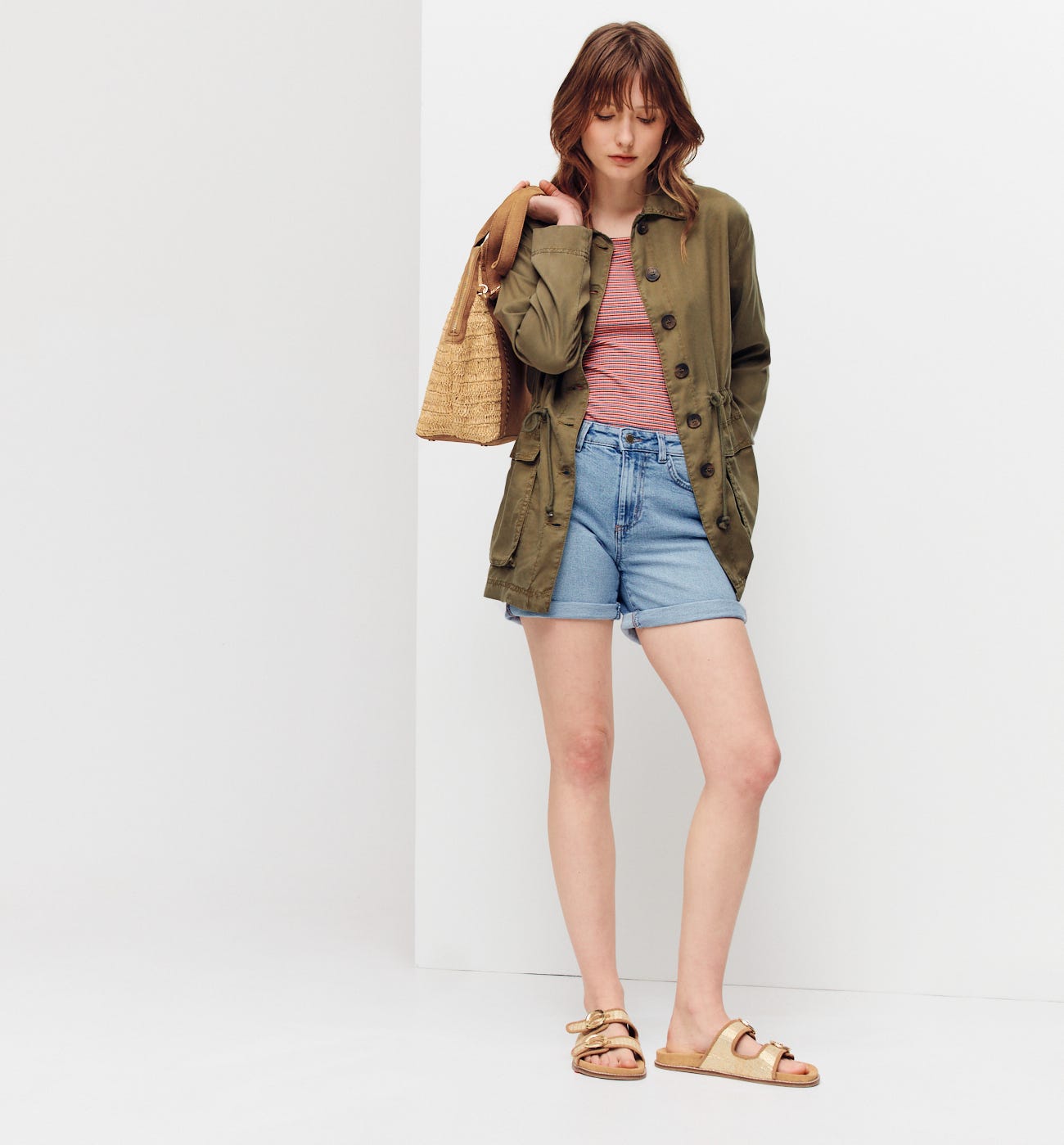 Short en jean Femme