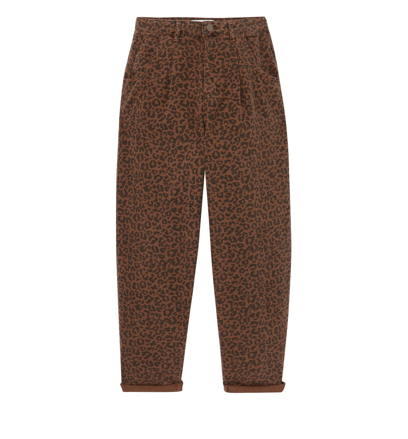 Pantalón talle alto leopardo
