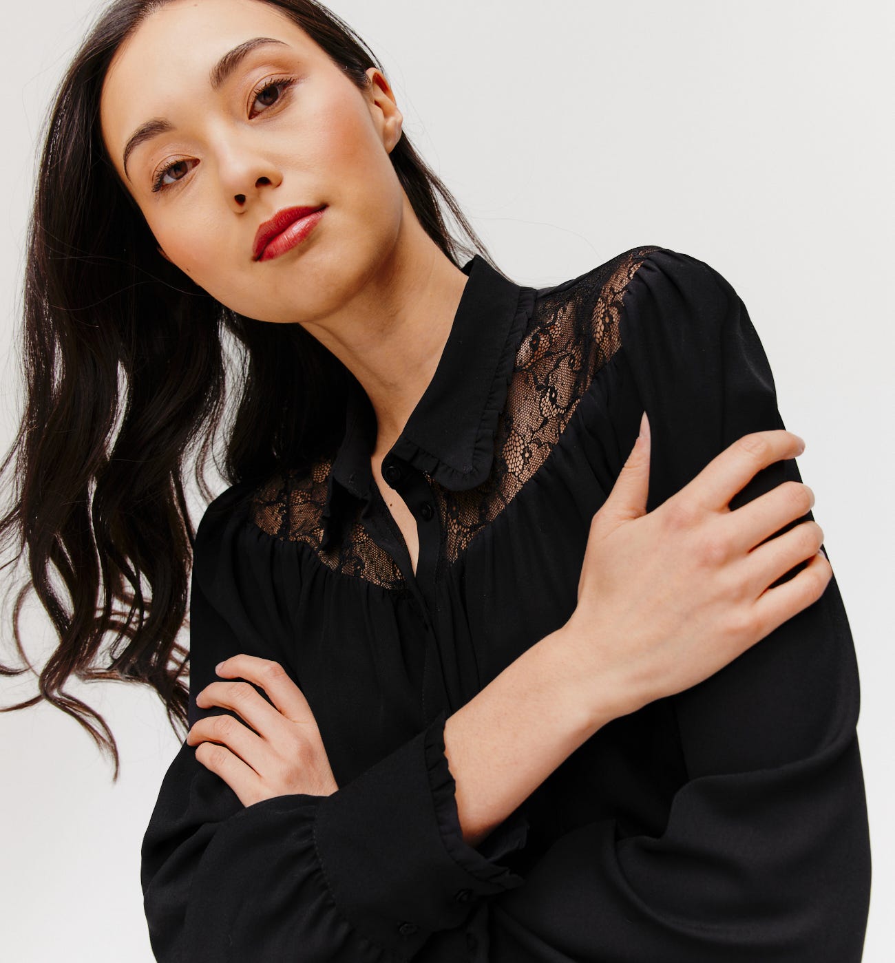 Camisa detalle encaje