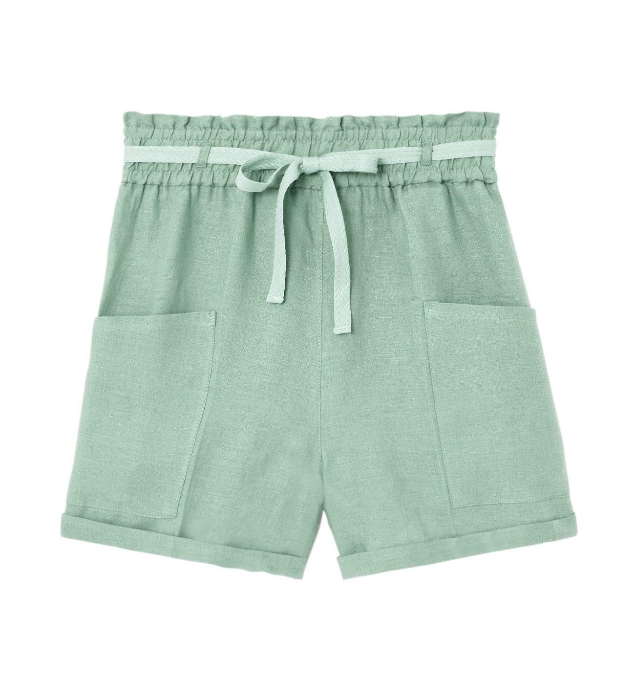 Short talle alto lino