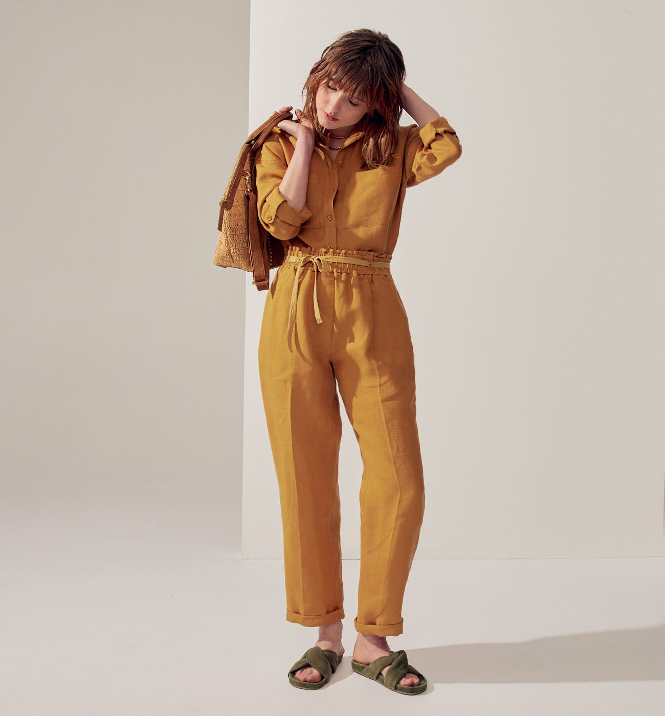 Pantaloni in lino