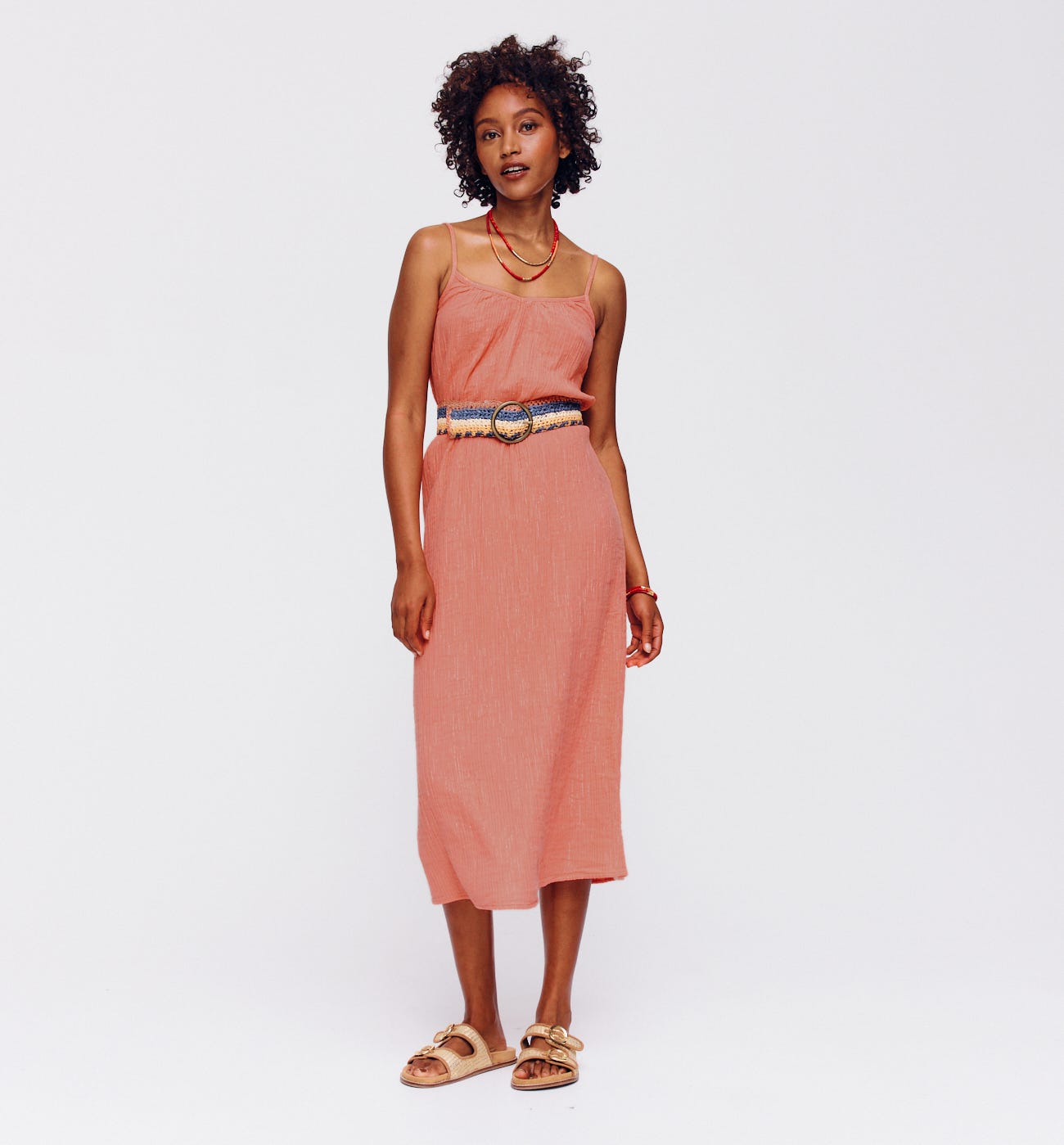 Strappy cotton dress