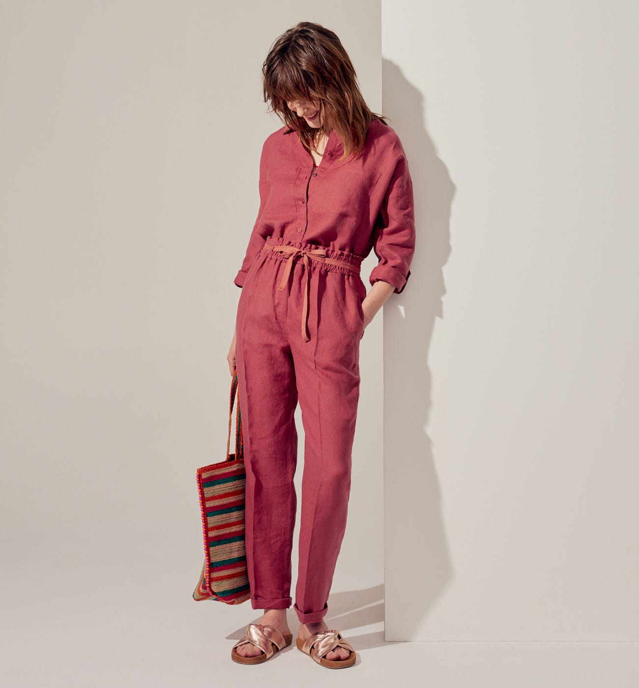 Pantalon en lin Femme