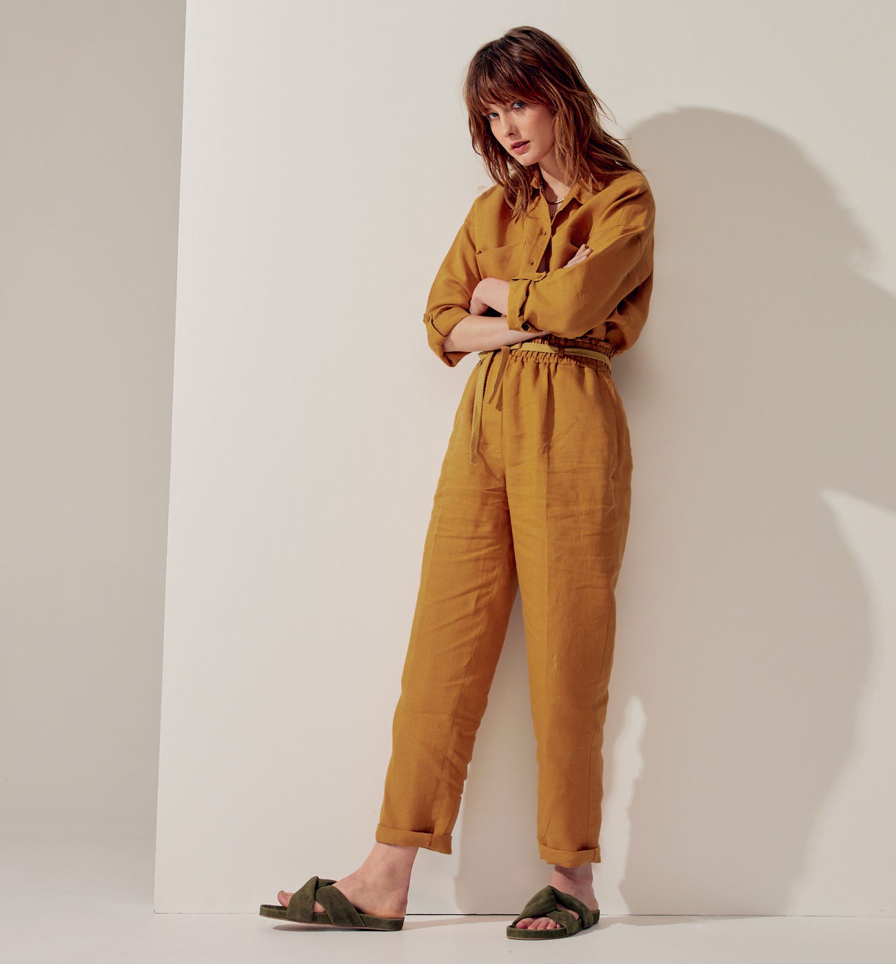 Camisa oversize lino