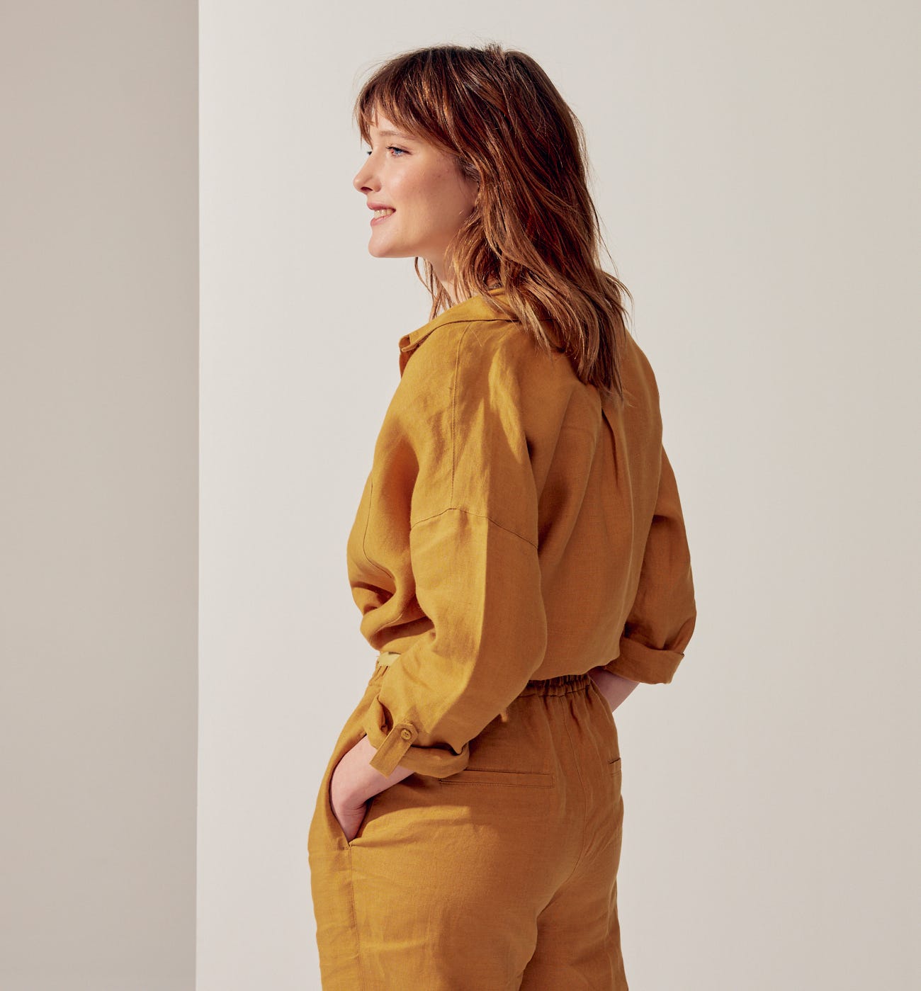 Camisa oversize lino
