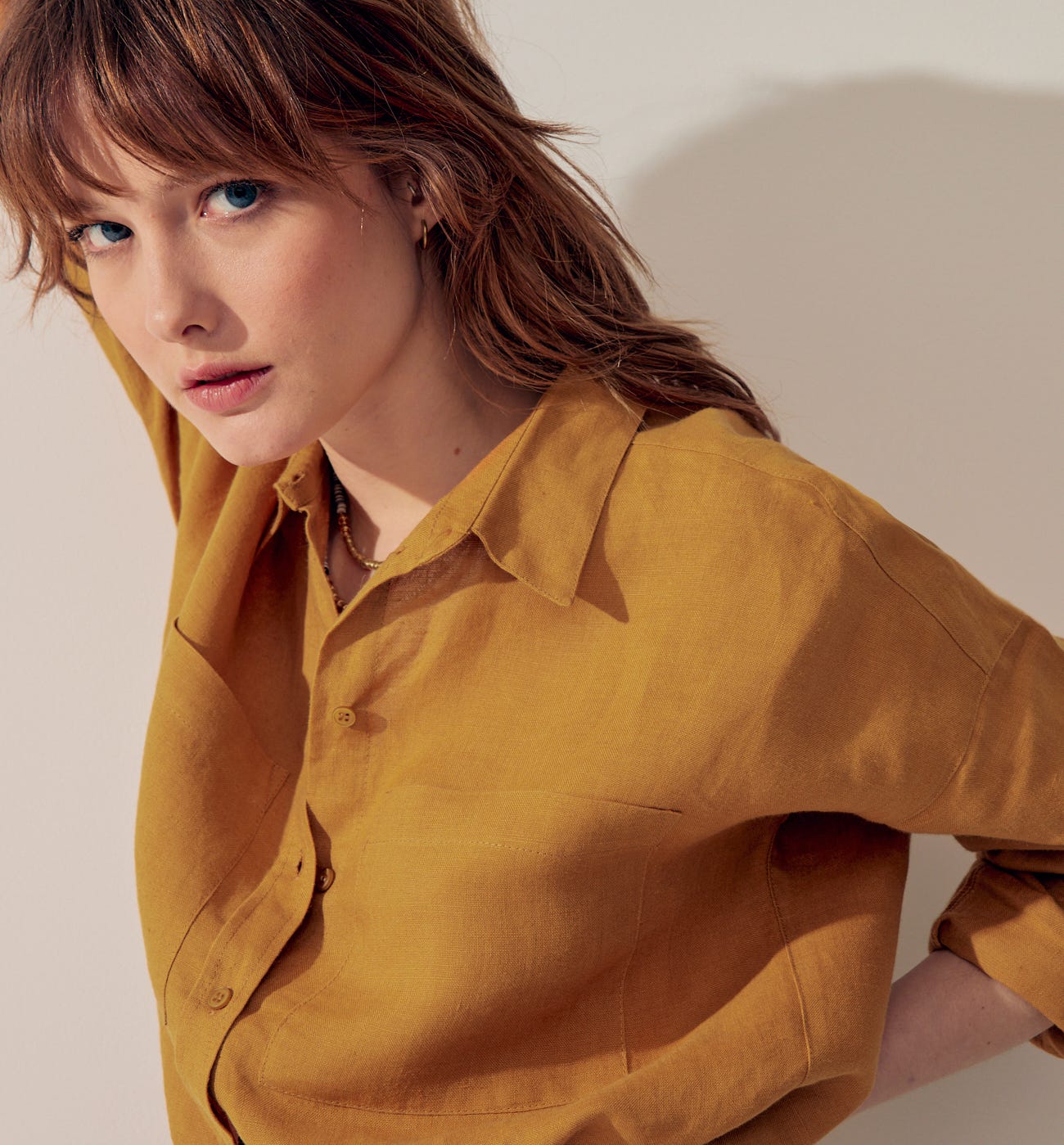Chemise oversize en lin