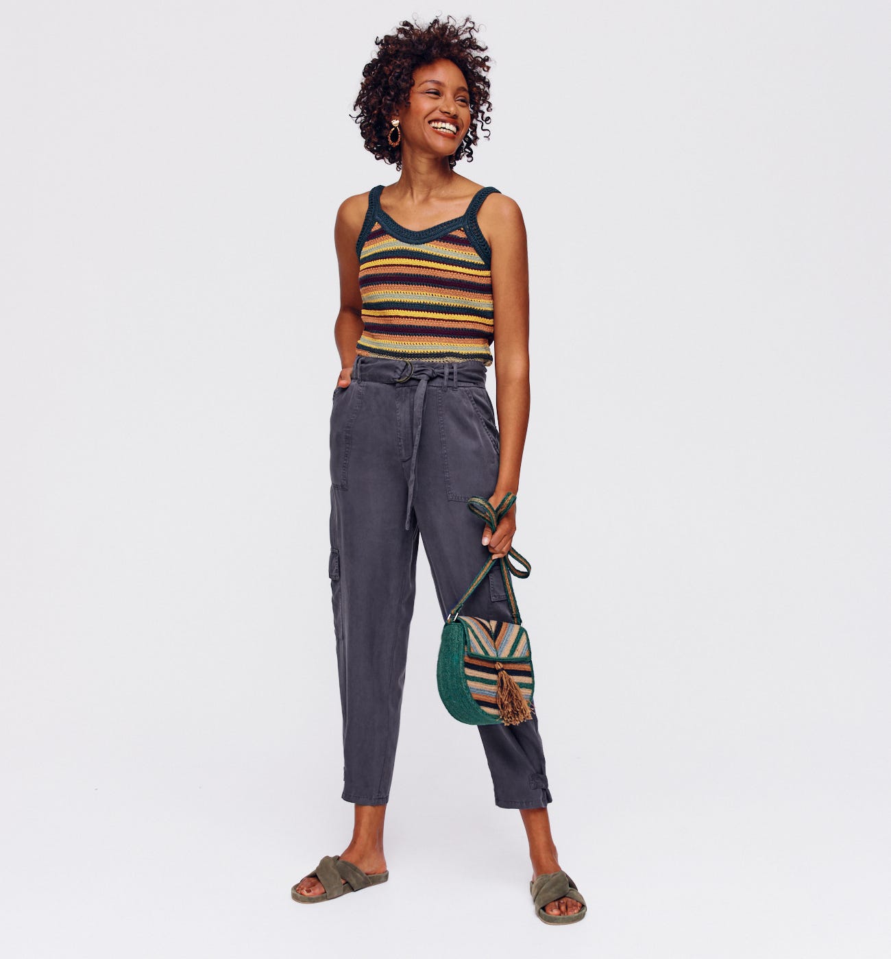 Lyocell cargo trousers