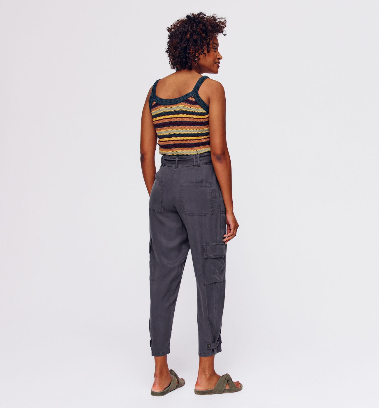 Lyocell cargo trousers