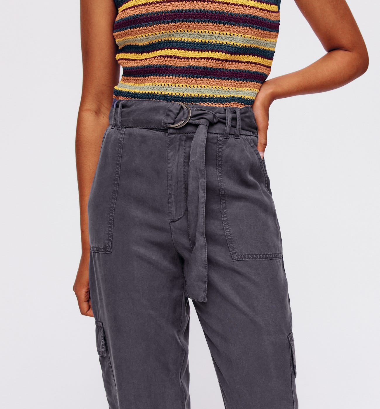 Lyocell cargo trousers