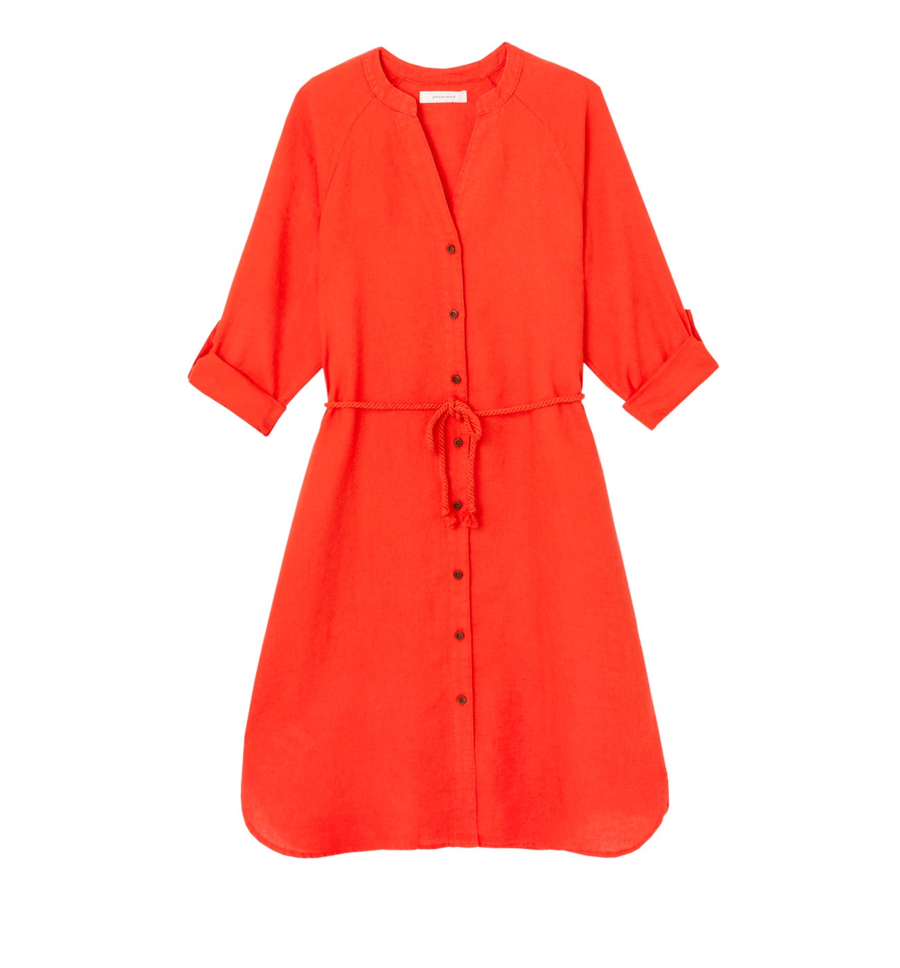 Robe-chemise en lin Femme