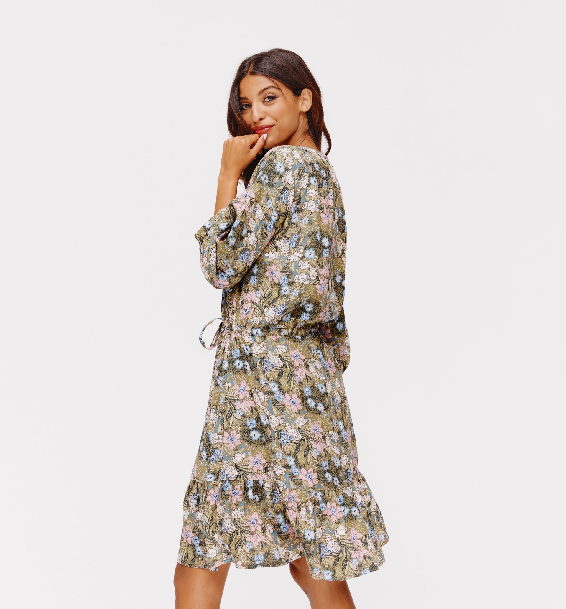 Frilly floral dress