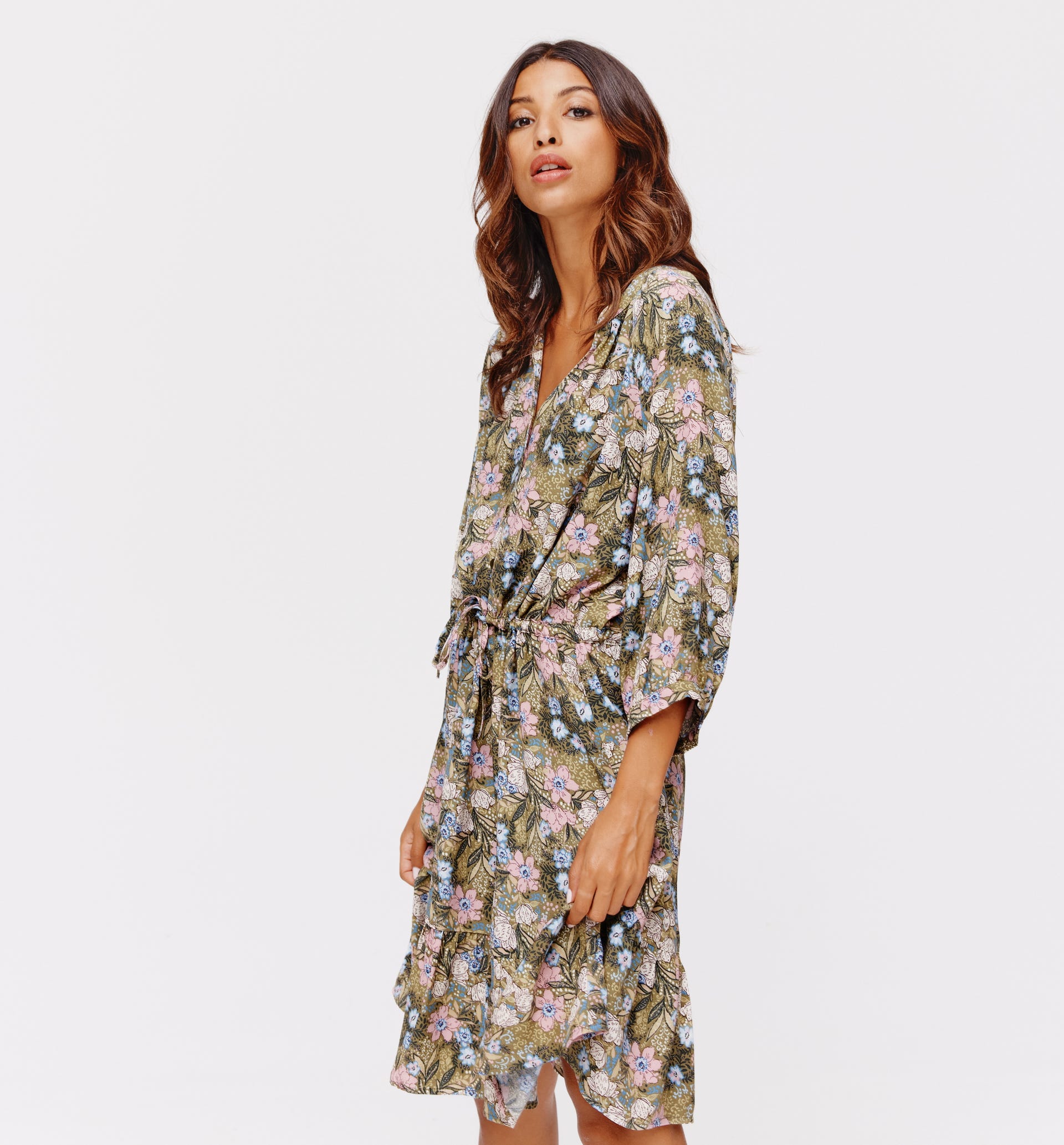 Frilly floral dress
