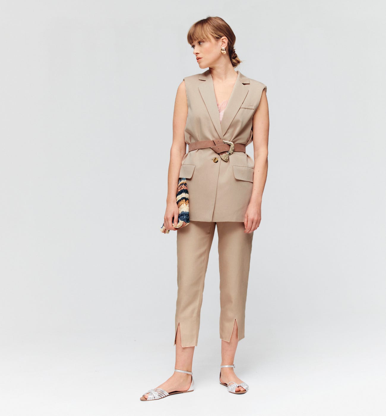 Pantalon carrot taille haute