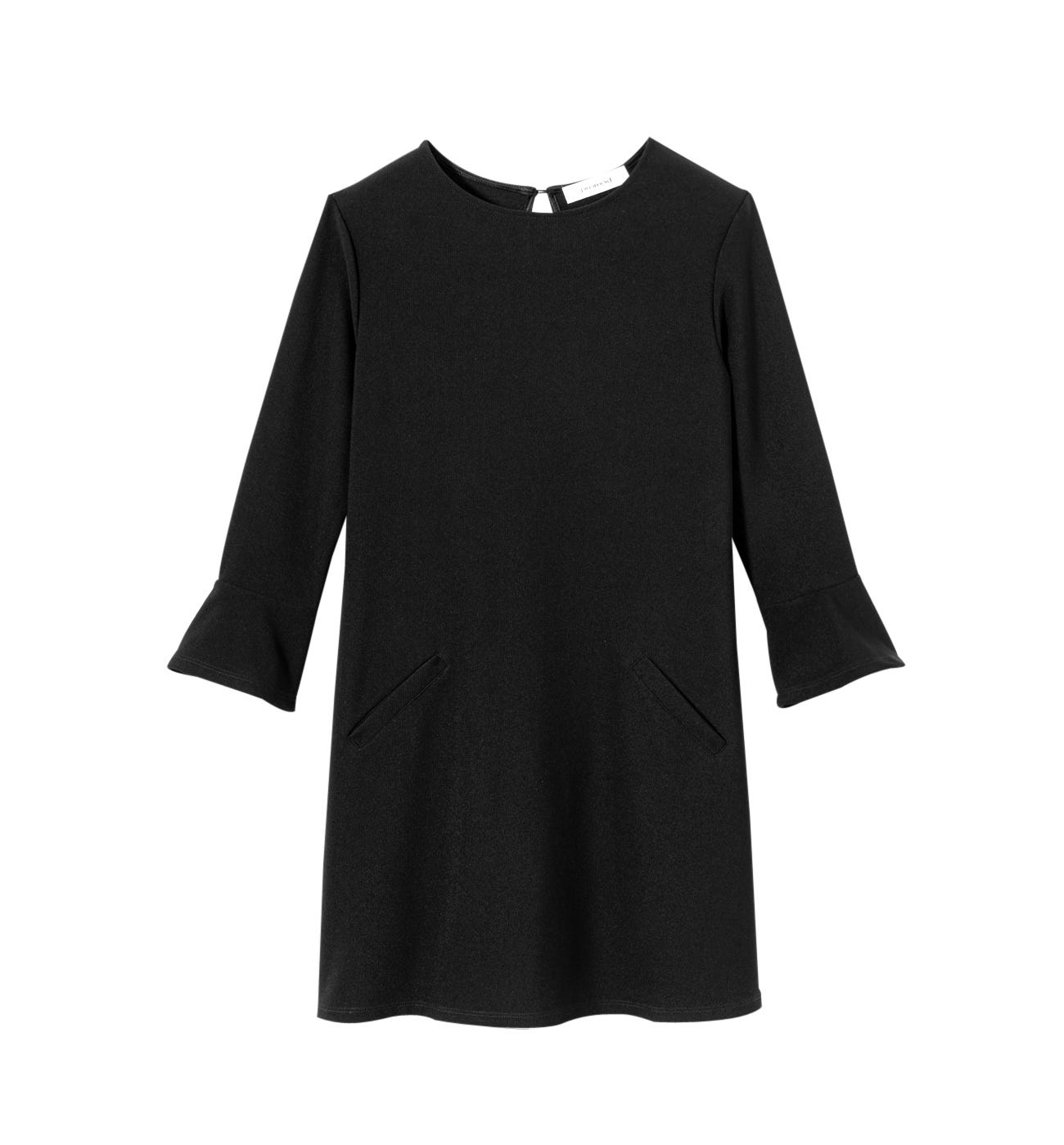 Vestido mangas campana