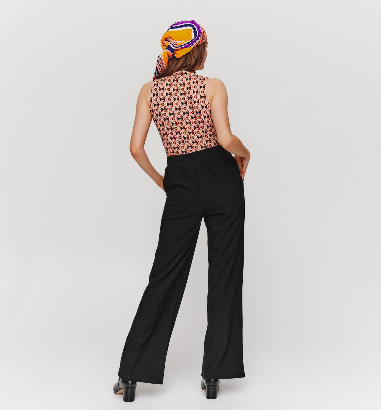 Pantalón ancho talle alto