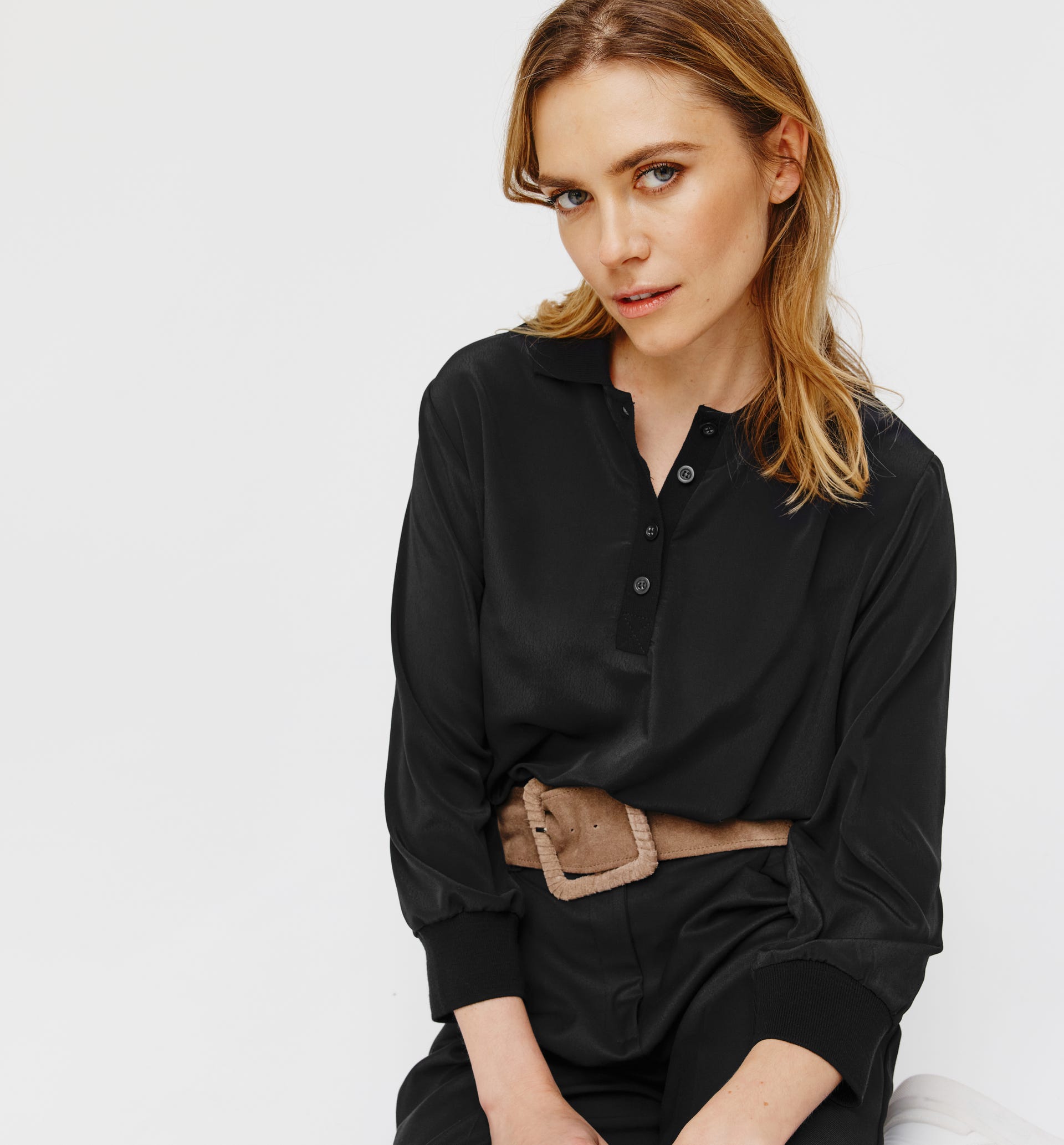 Chemise col Polo Femme