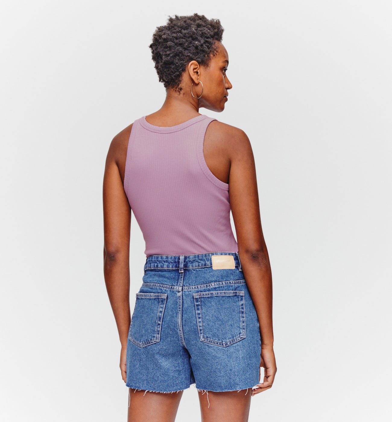 Tanktop aus Rippjersey