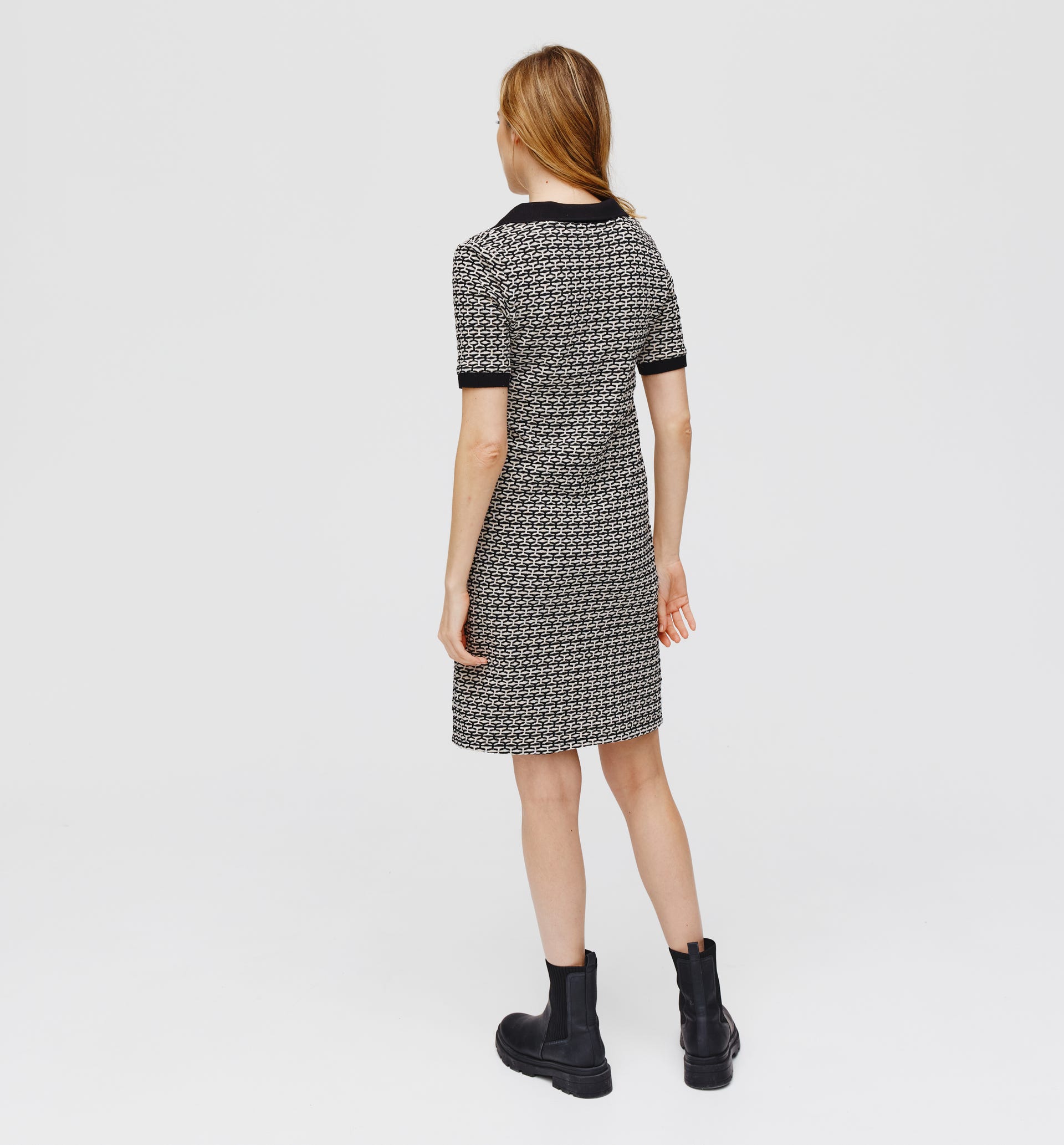 Robe polo courte en tricot