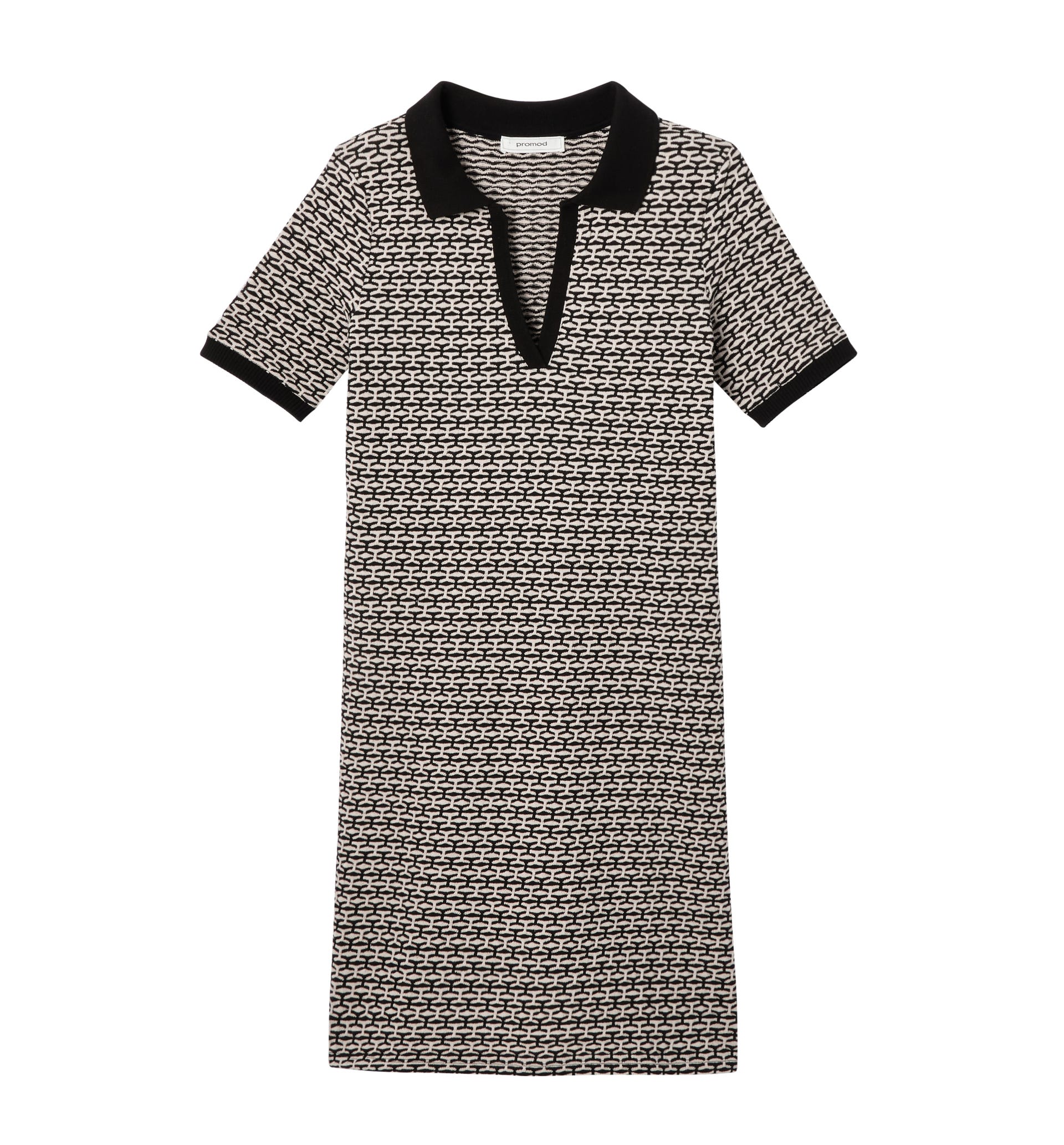 Robe polo courte en tricot